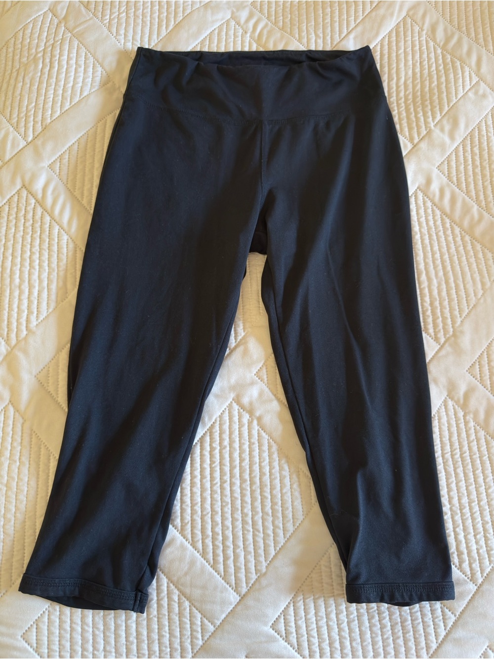 Balance Collection Black Cropped Performance Leggings